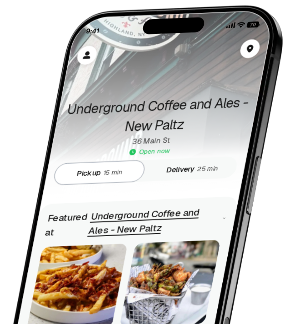 Underground Coffee and Ales - New Paltz app preview